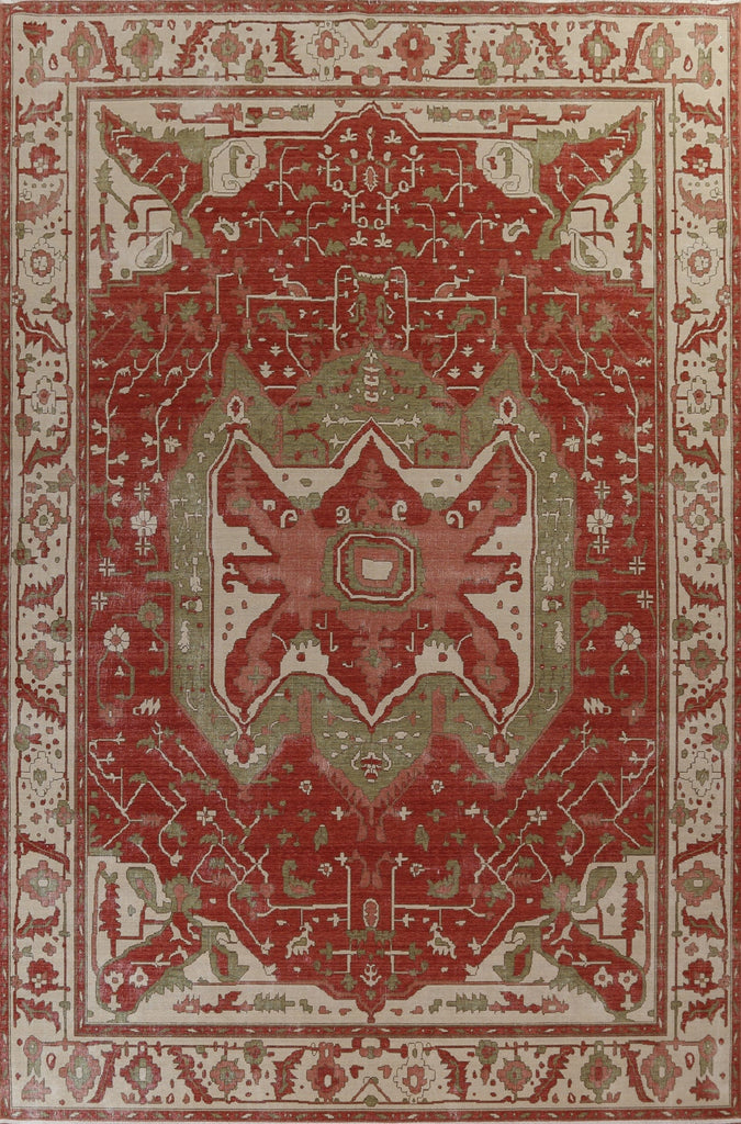 Geometric Heriz Serapi Oriental Area Rug 10x13