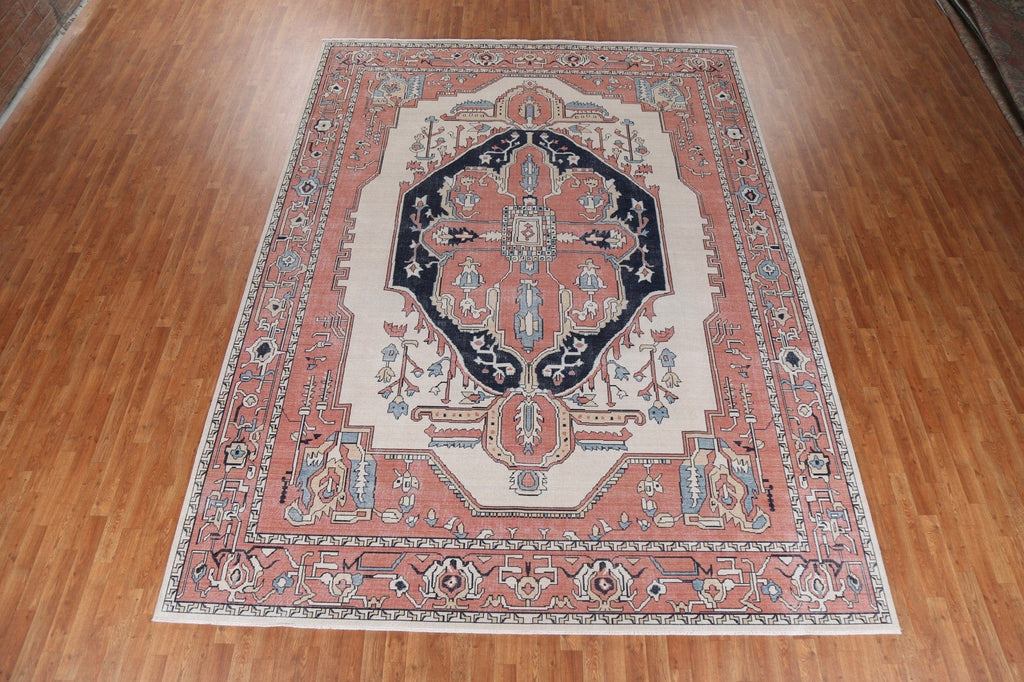 Heriz Serapi Geometric Oriental Area Rug 10x13