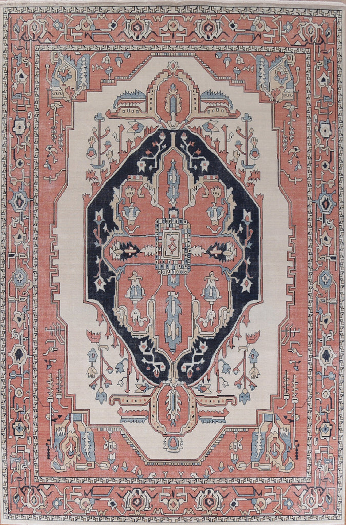 Heriz Serapi Geometric Oriental Area Rug 10x13