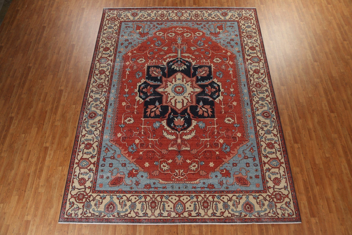 Heriz Serapi Handmade Oriental Area Rug 10x13