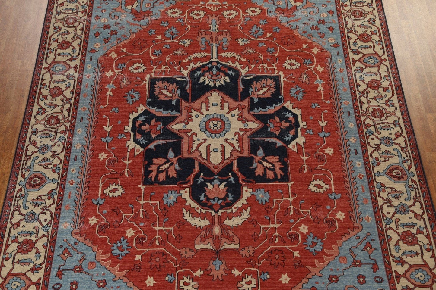 Heriz Serapi Handmade Oriental Area Rug 10x13