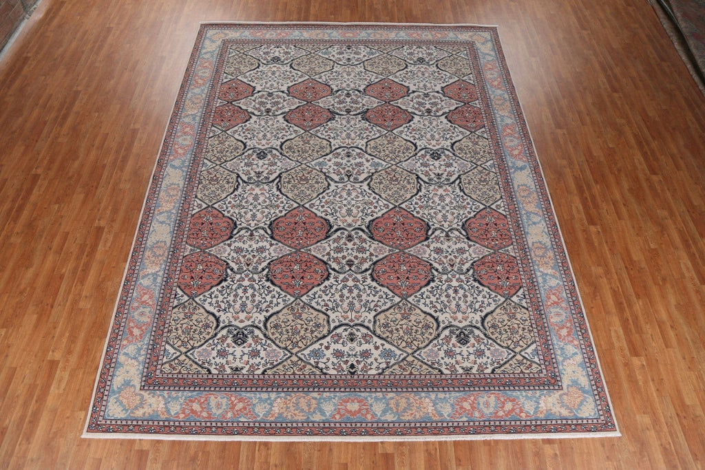 Floral Wool Bakhtiari Oriental Area Rug 10x13