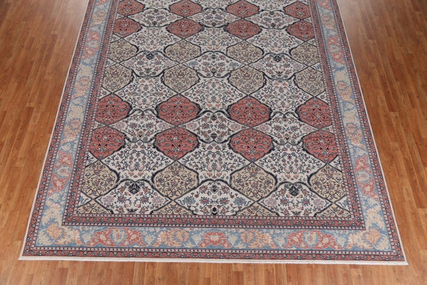 Floral Wool Bakhtiari Oriental Area Rug 10x13