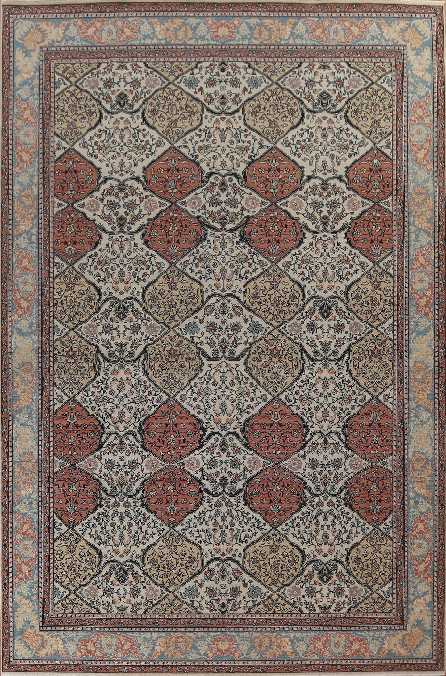 Geometric Bakhtiari Oriental Area Rug 10x13