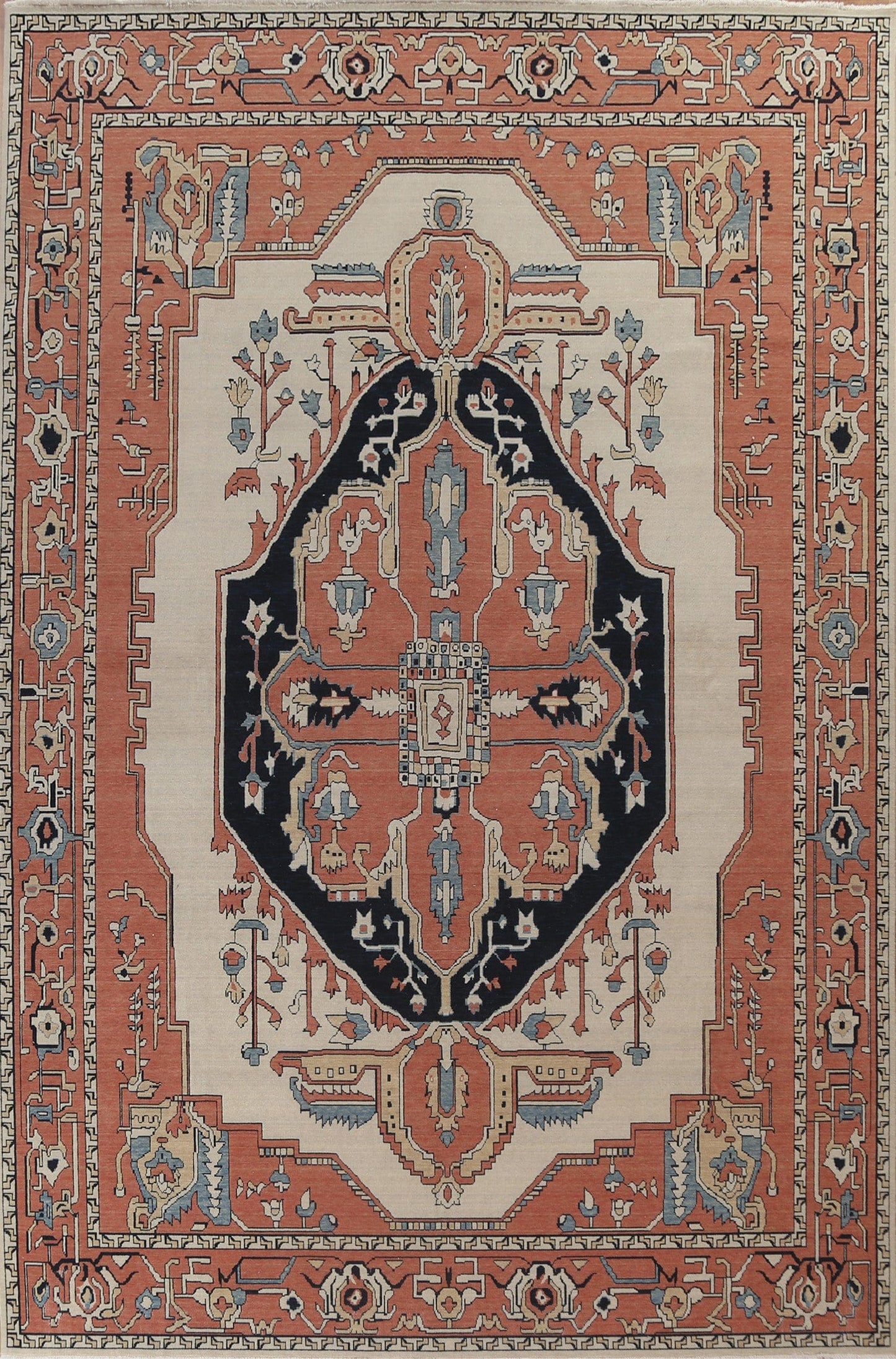 Geometric Heriz Serapi Oriental Area Rug 10x13