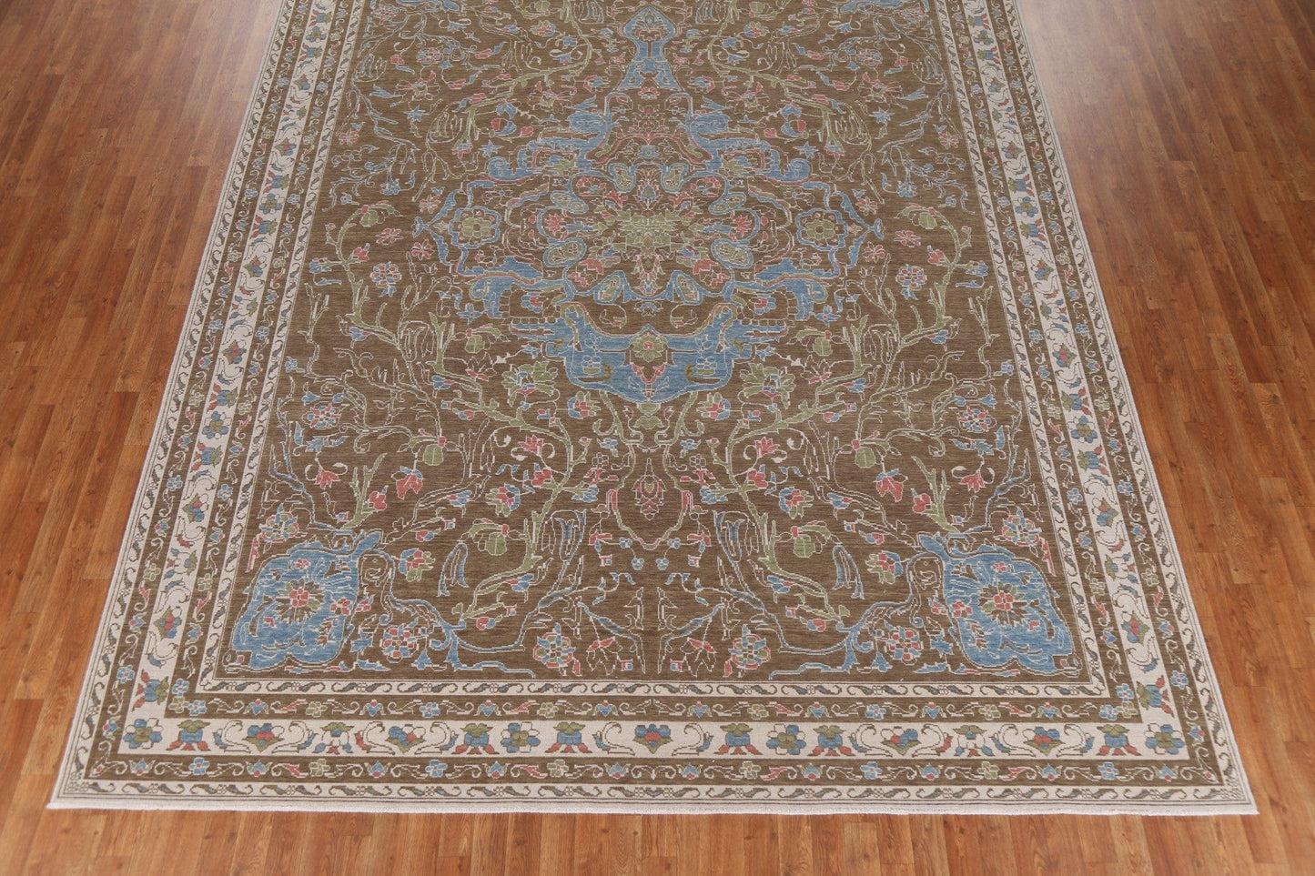 Turkish Floral Oushak Wool Area Rug 10x13