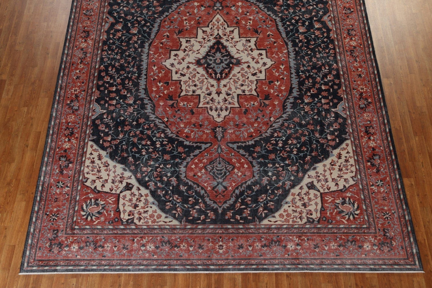 Navy Blue Sarouk Farahan Oriental Area Rug 10x13