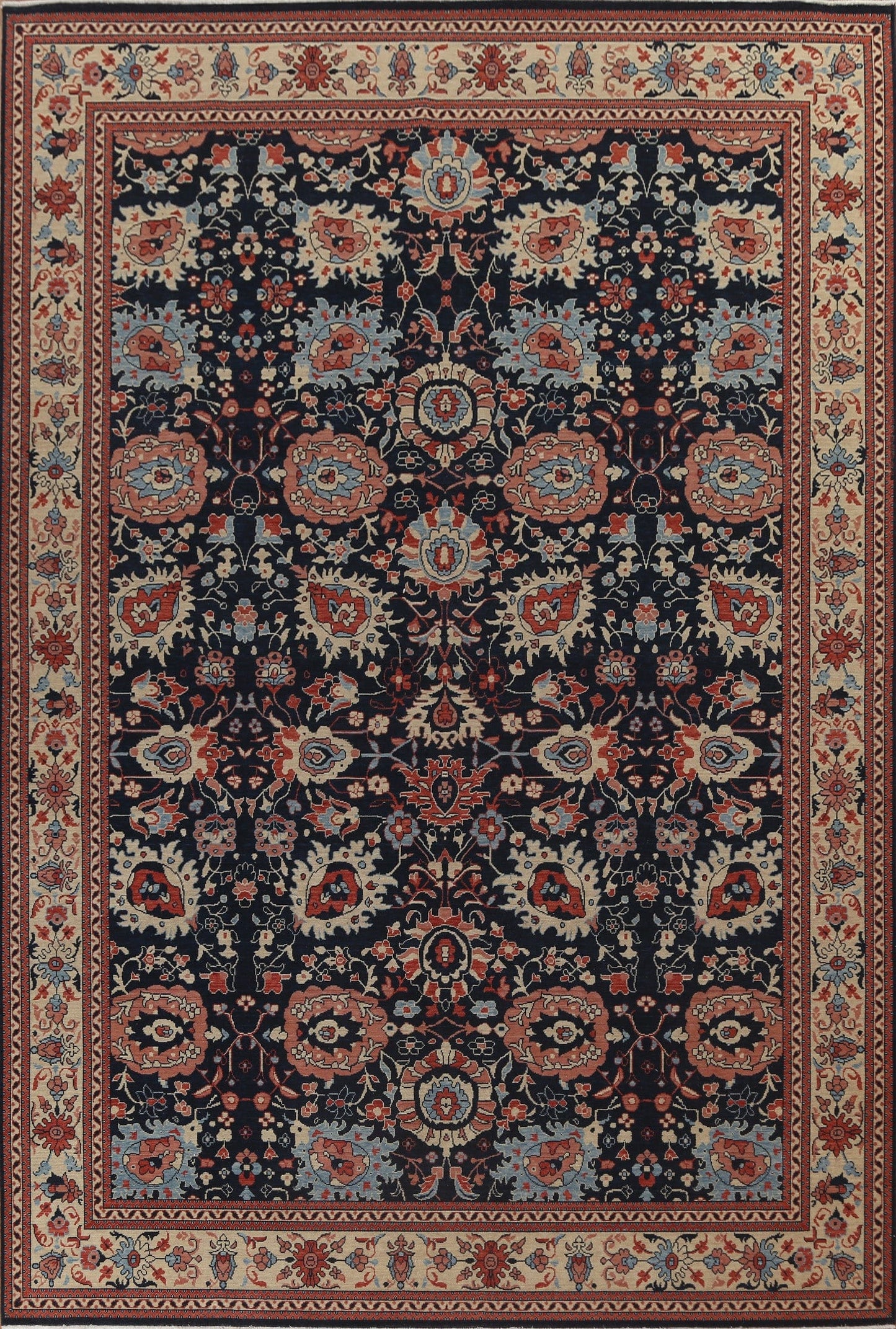 Floral Sultanabad Ziegler Turkish Area Rug 10x13