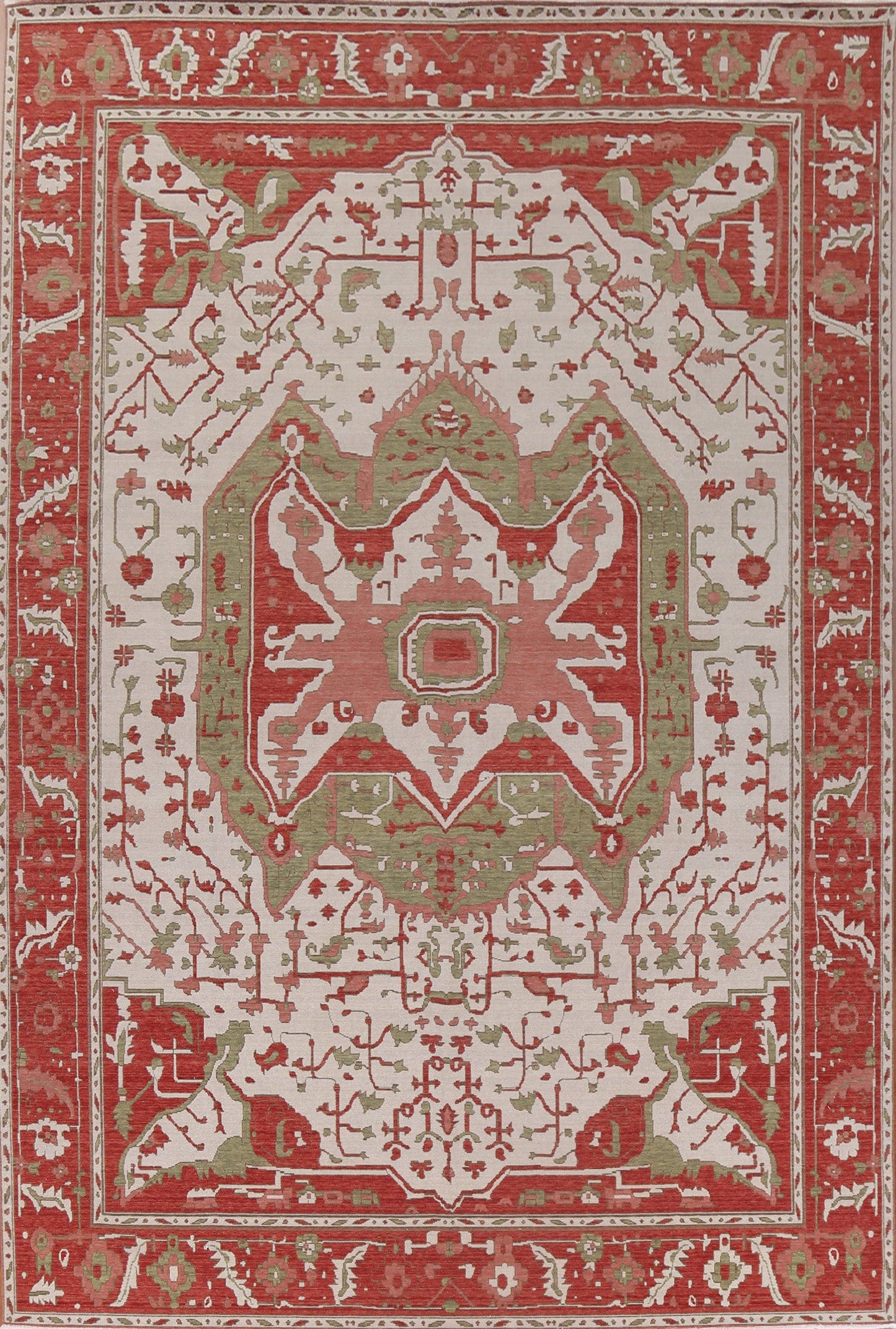 Geometric Heriz Serapi Oriental Area Rug 10x13