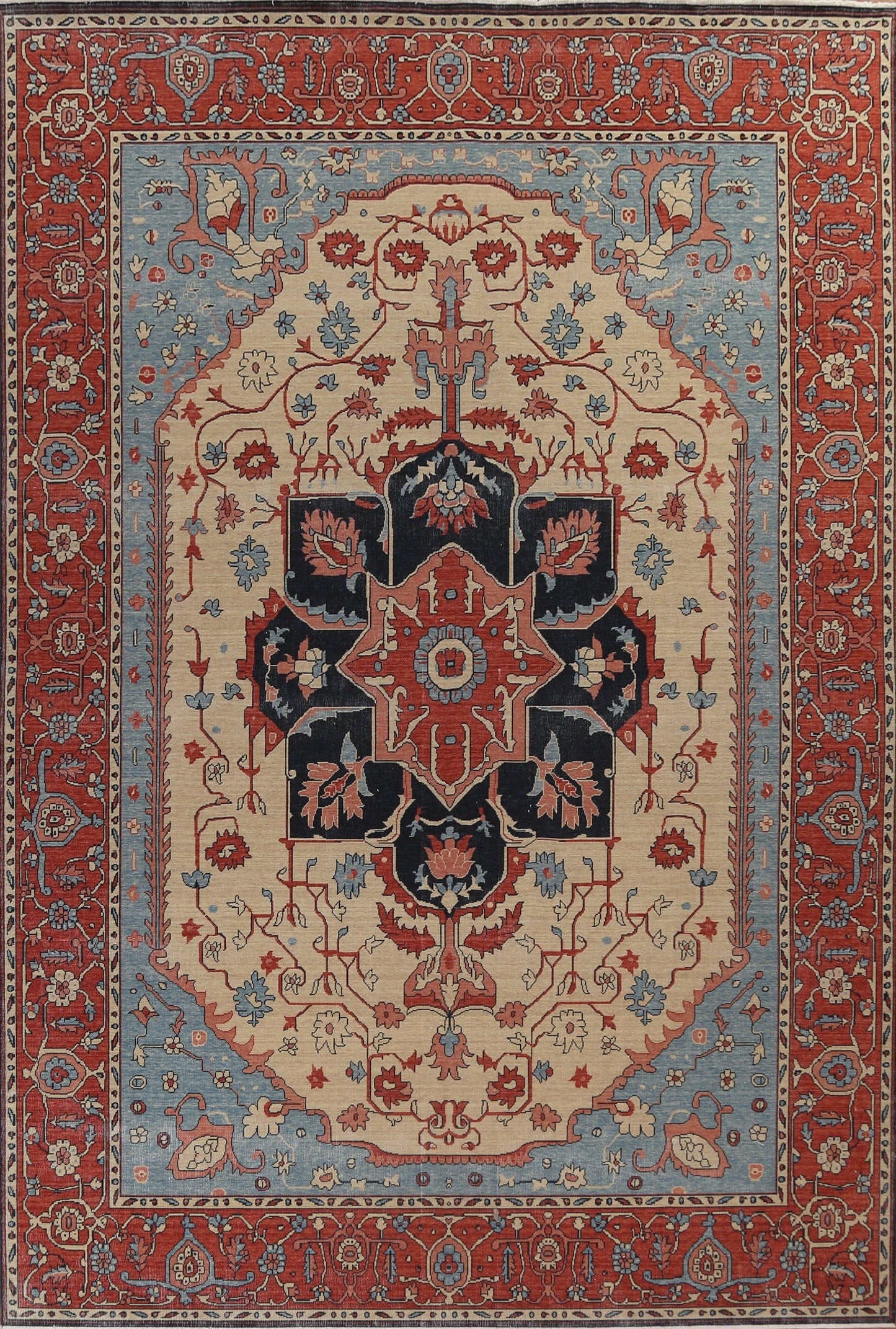 Wool Heriz Serapi Turkish Area Rug 10x13