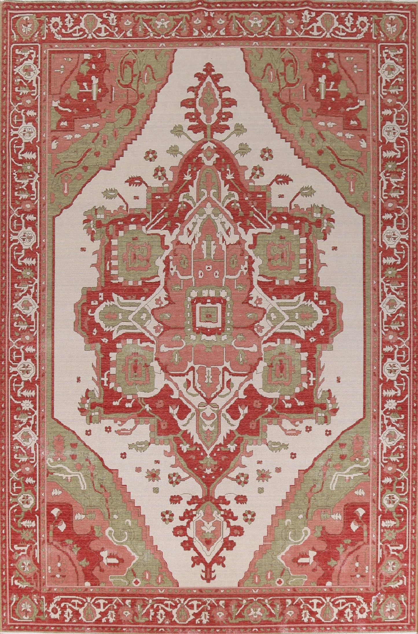 Geometric Heriz Serapi Oriental Area Rug 10x13