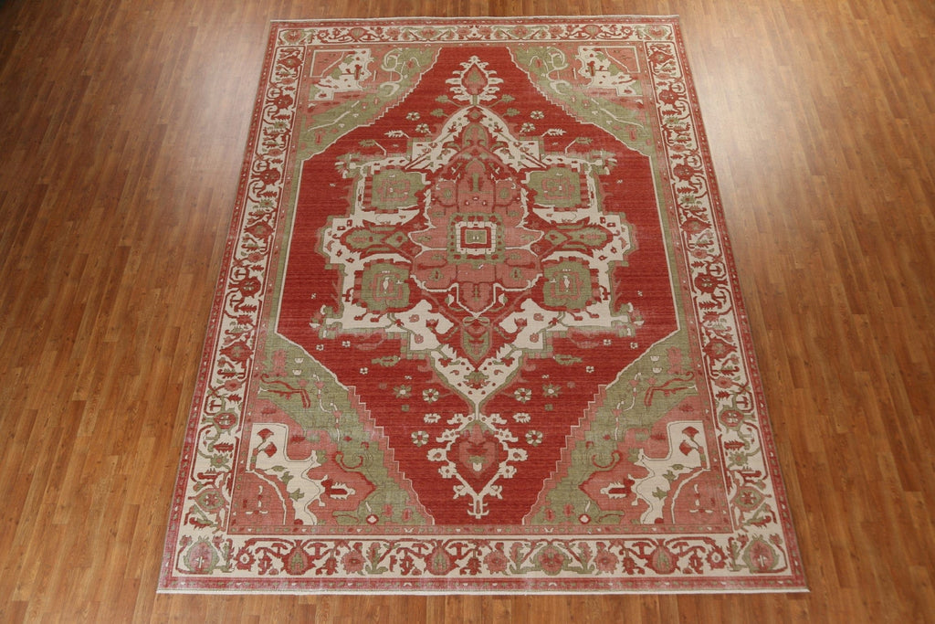 Heriz Serapi Handmade Oriental Area Rug 10x13