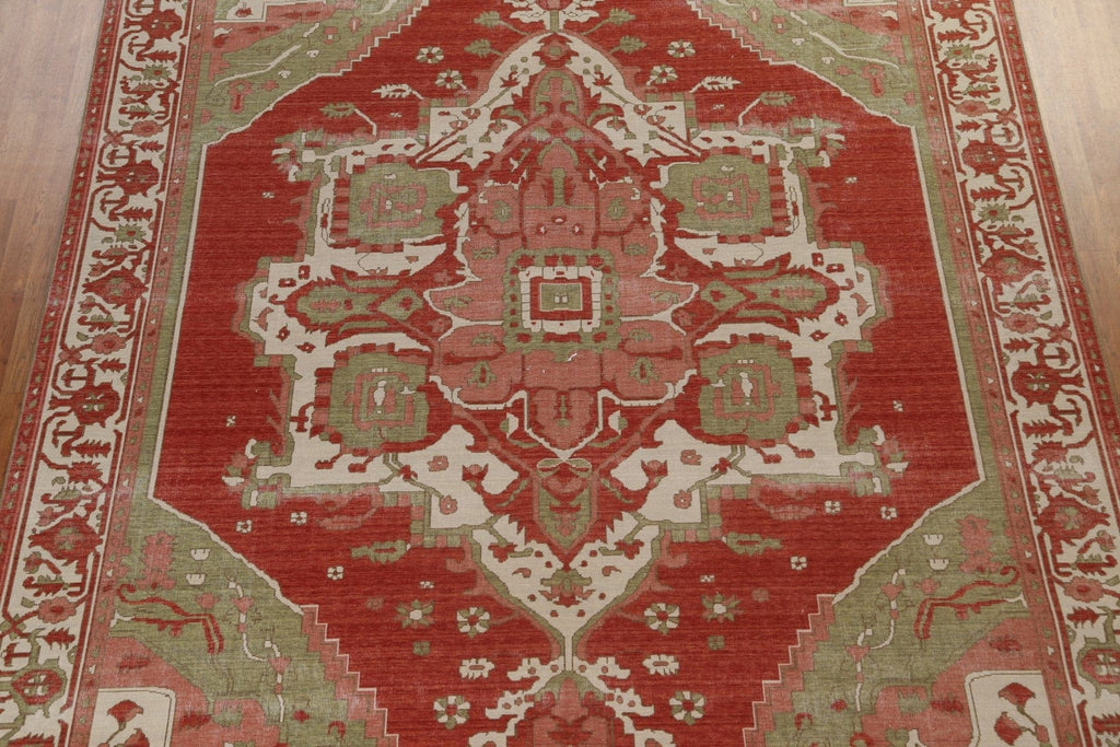 Heriz Serapi Handmade Oriental Area Rug 10x13