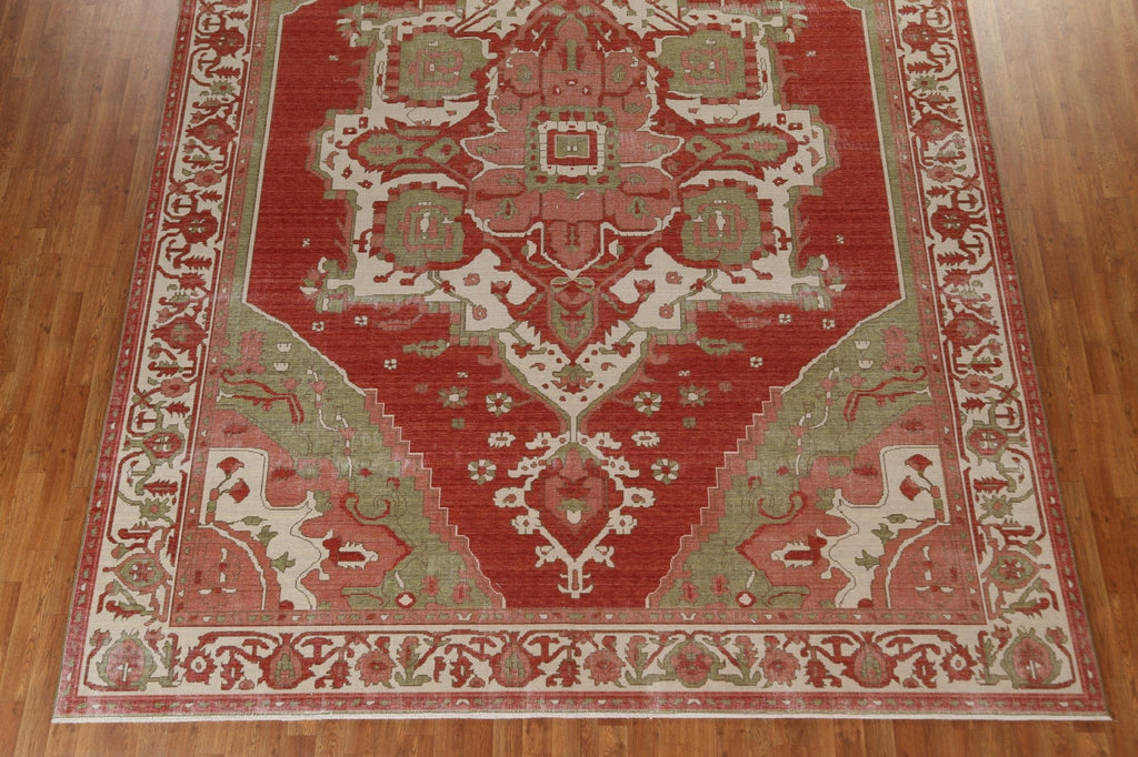 Heriz Serapi Handmade Oriental Area Rug 10x13