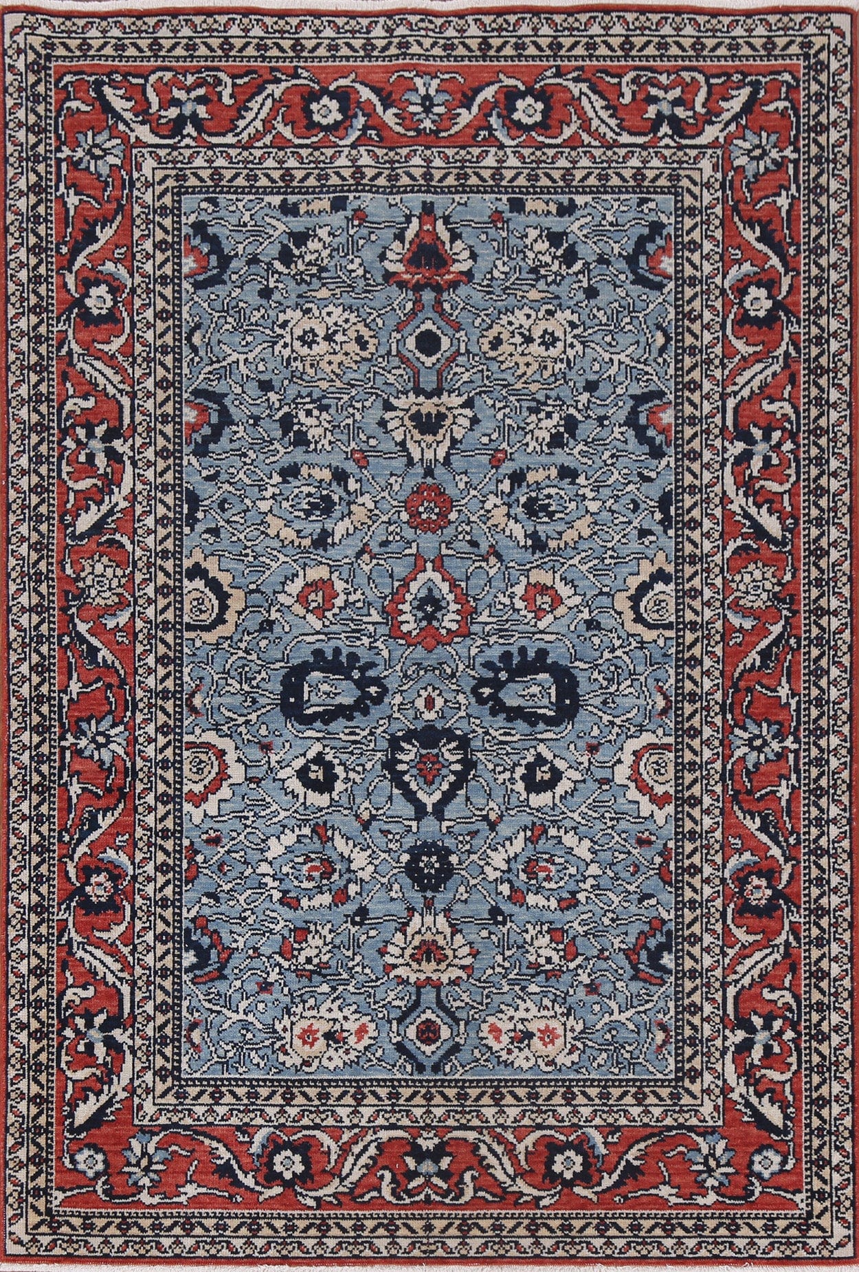 Sultanabad Ziegler Handmade Oriental Area Rug 4x6