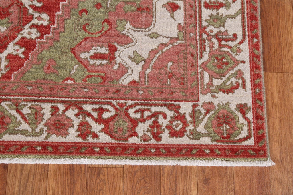 Geometric Heriz Serapi Wool Oriental Rug 4x6