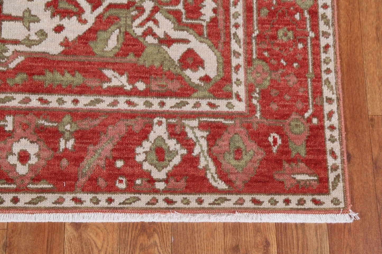 Geometric Heriz Serapi Turkish Wool Rug 4x6