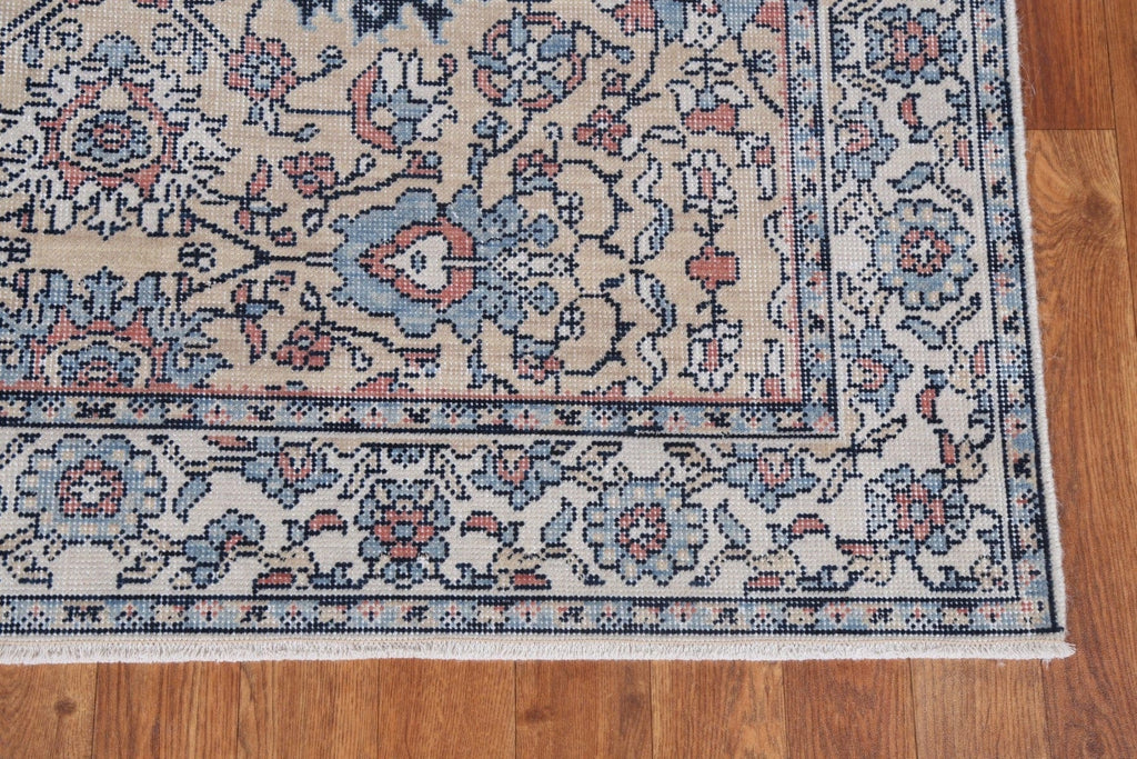 All-Over Floral Sultanabad Ziegler Turkish Wool Rug 4x6