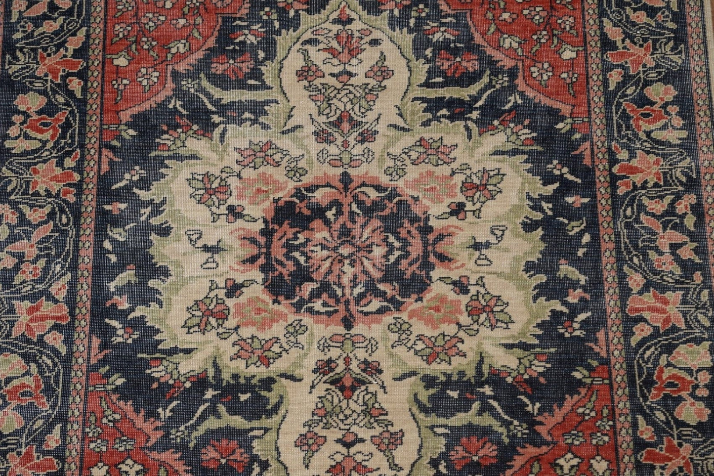 Geometric Sarouk Farahan Turkish Area Rug 5x7