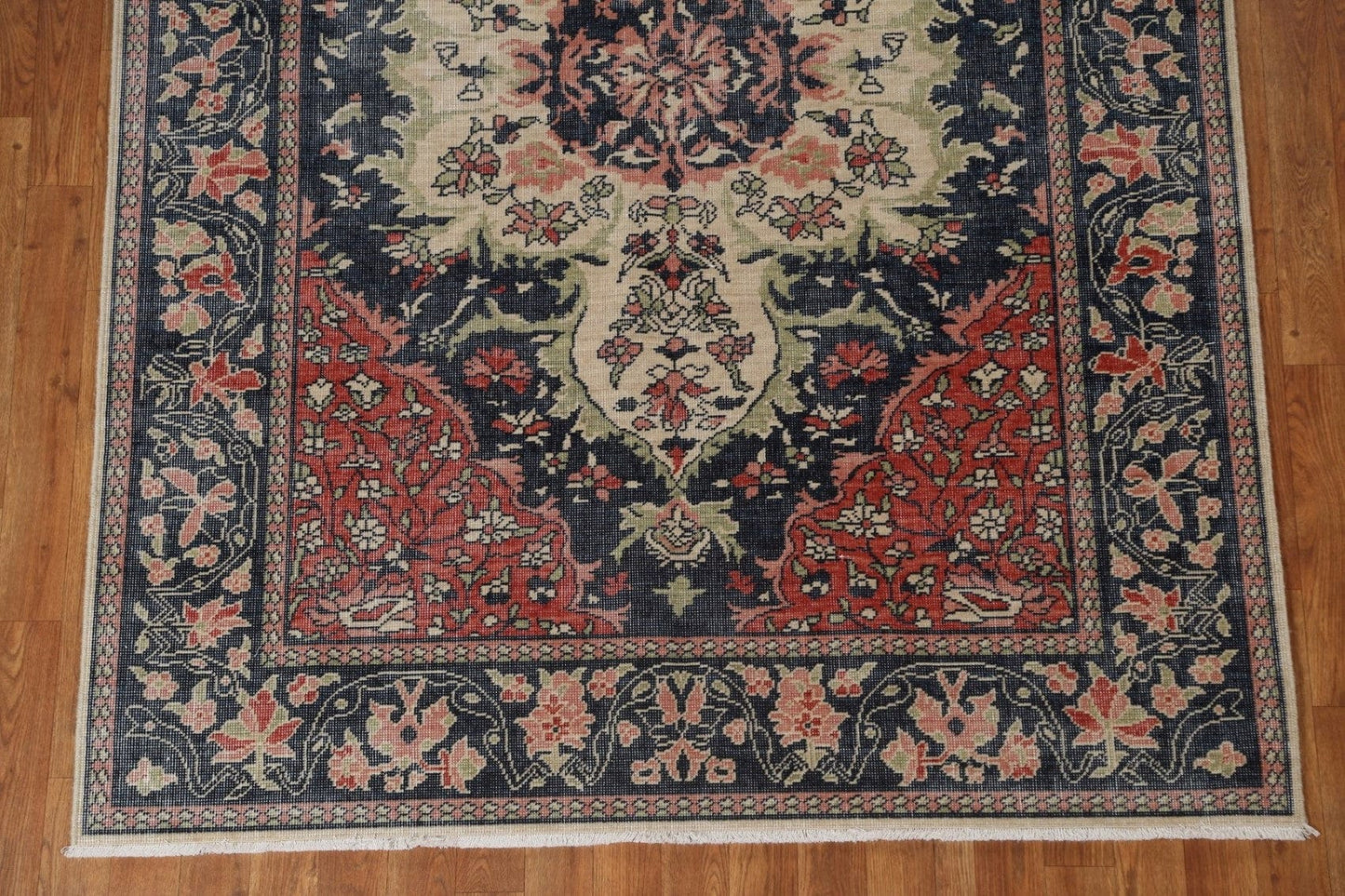 Geometric Sarouk Farahan Turkish Area Rug 5x7