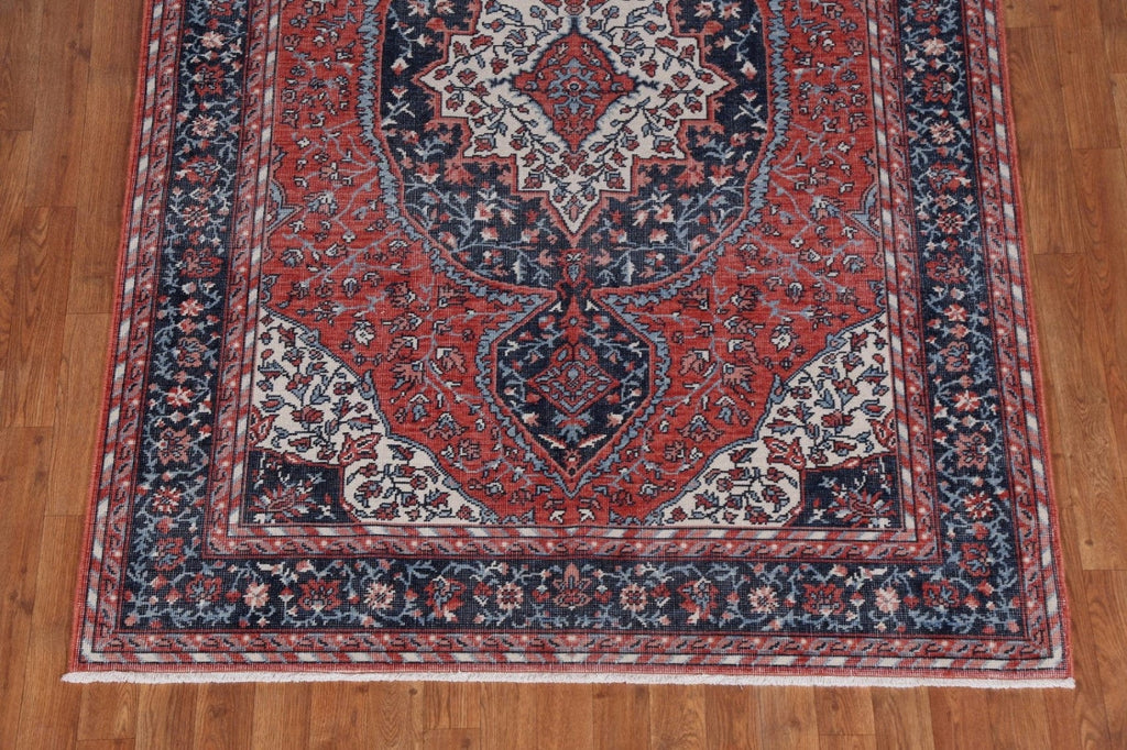 Geometric Sarouk Farahan Turkish Area Rug 5x7