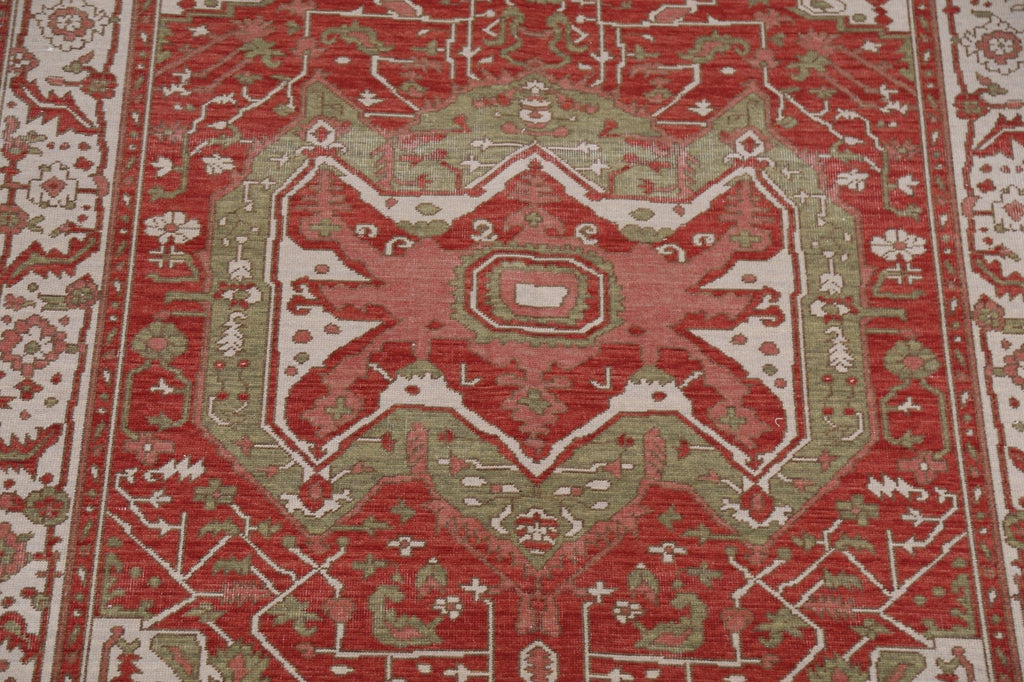 Geometric Wool Heriz Serapi Oriental Area Rug 5x7