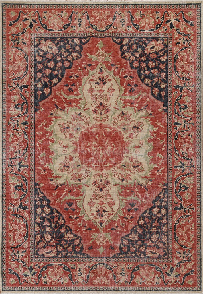 Geometric Wool Sarouk Farahan Oriental Area Rug 5x7