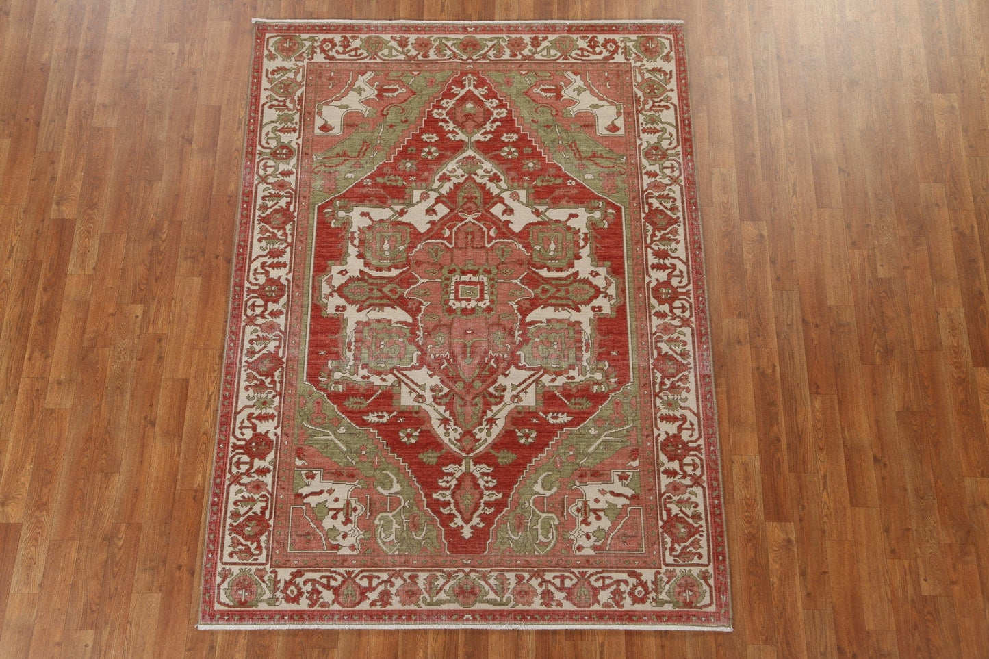 Geometric Heriz Serapi Oriental Area Rug 5x7