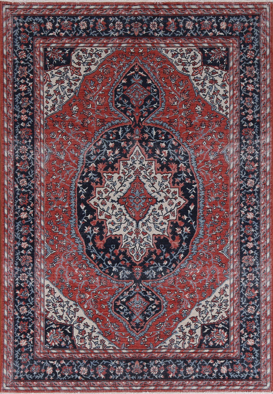 Geometric Sarouk Farahan Oriental Area Rug 5x7