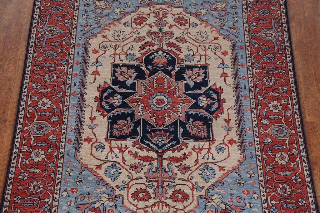 Geometric Heriz Serapi Oriental Area Rug 5x7