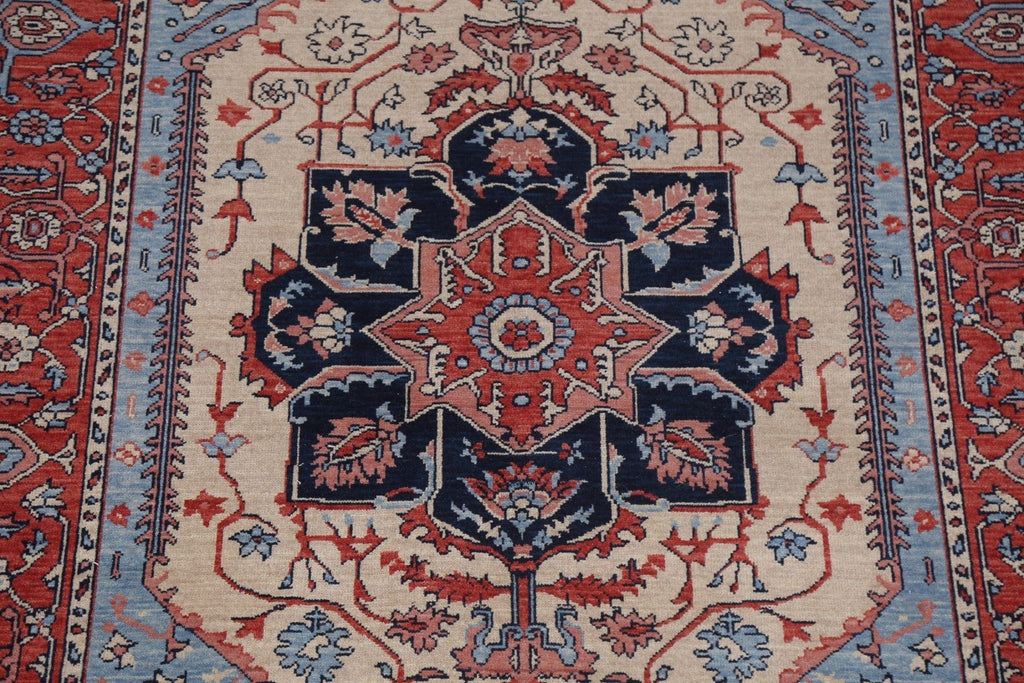 Geometric Heriz Serapi Oriental Area Rug 5x7