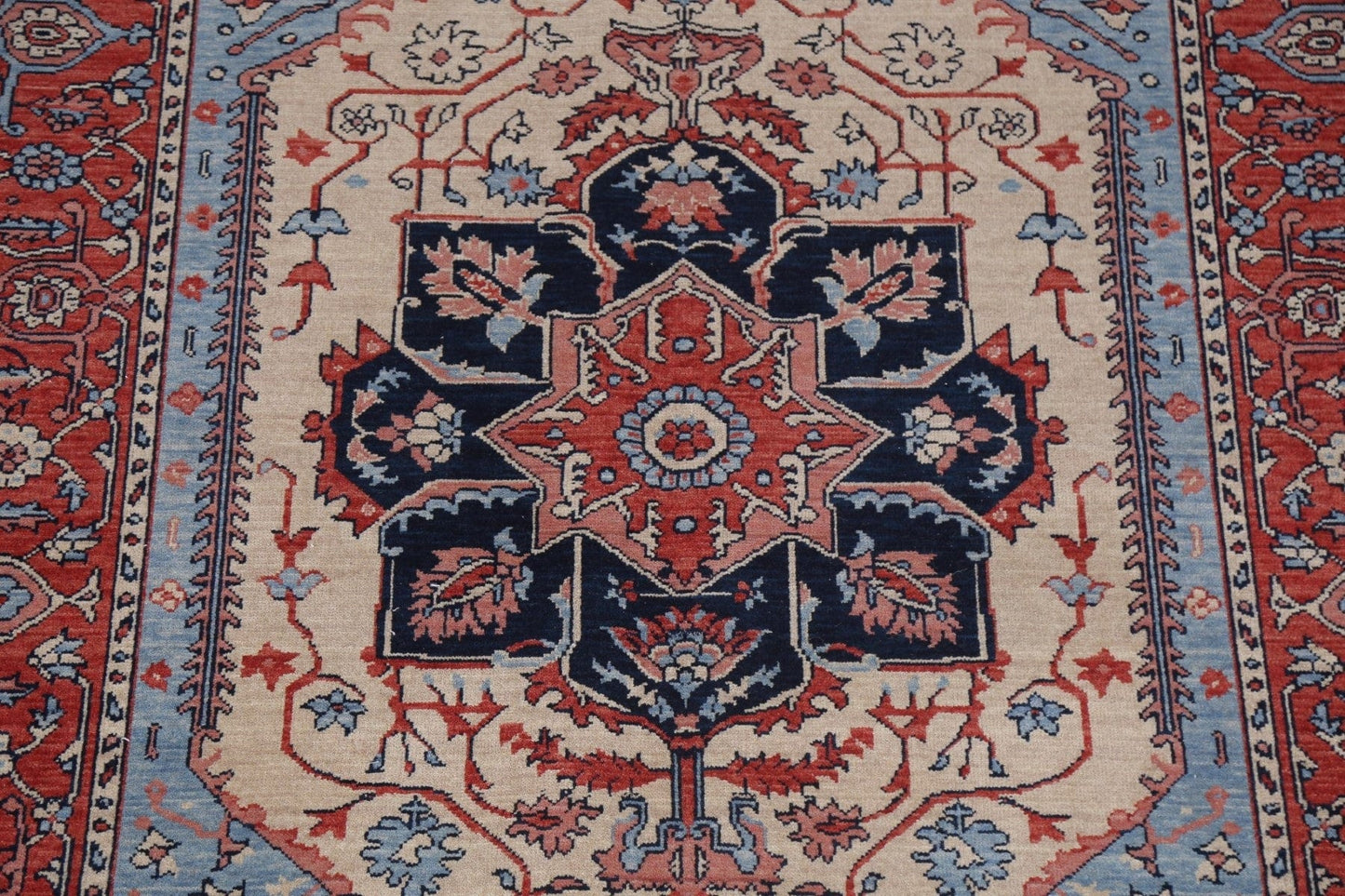 Geometric Heriz Serapi Oriental Area Rug 5x7