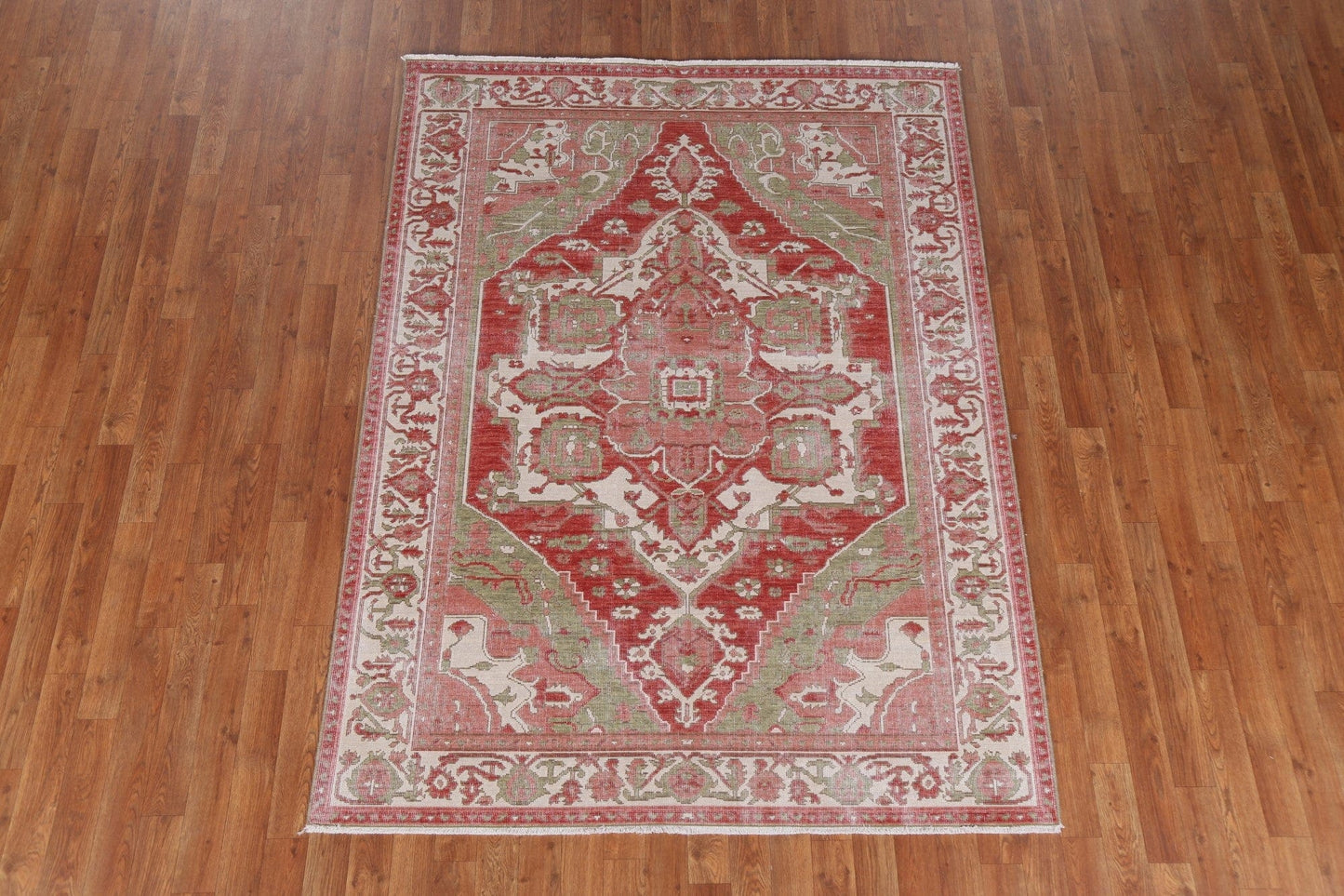 Geometric Heriz Serapi Oriental Area Rug 5x7