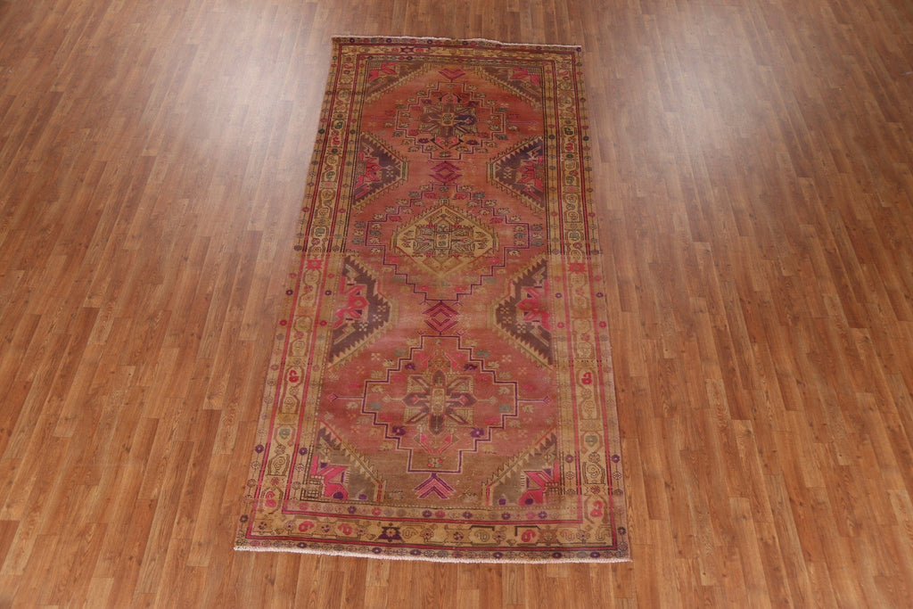 Geometric Wool Meshkin Persian Rug 5x11