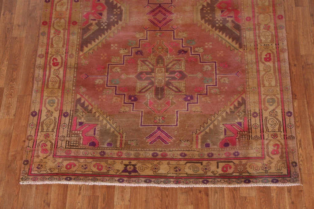 Geometric Wool Meshkin Persian Rug 5x11