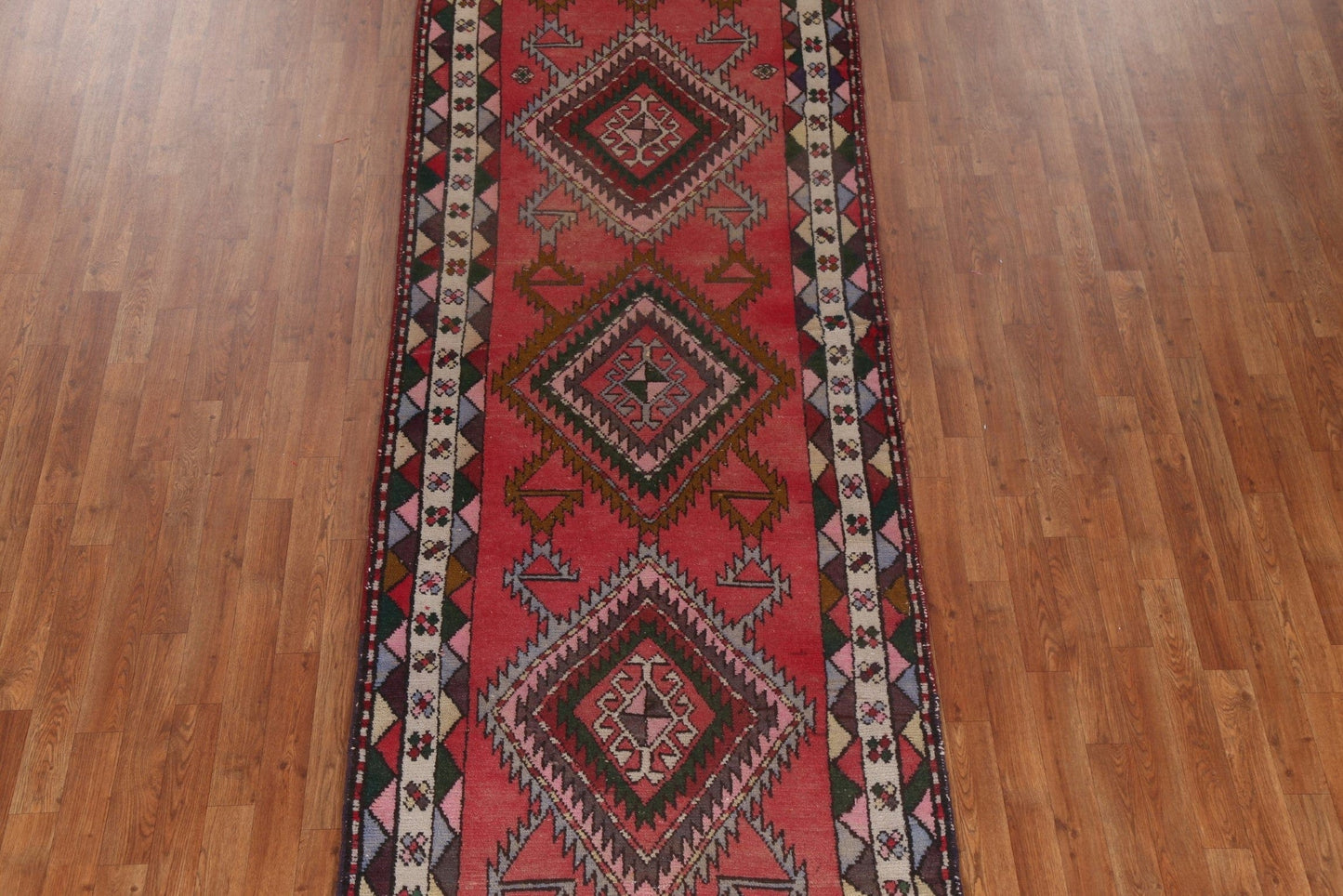 Geometric Shiraz Persian Runner Rug 4x12