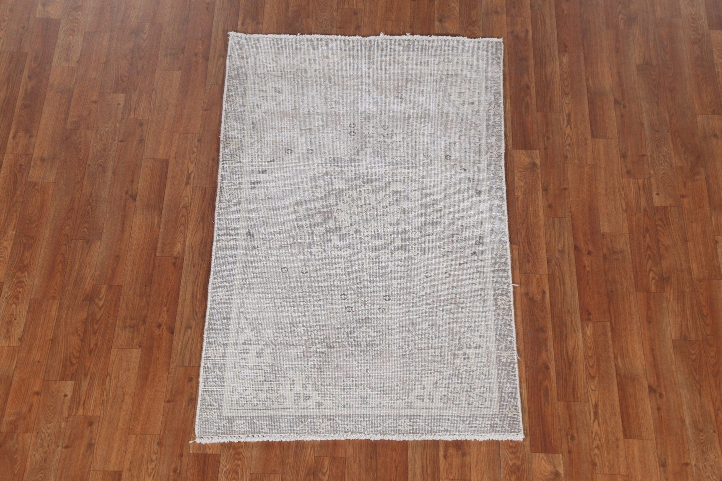 Muted Geometric Tabriz Persian Rug 3x5