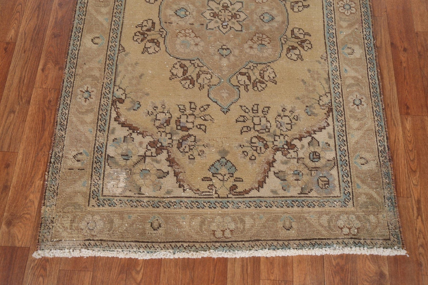 Geometric Handmade Tabriz Persian Wool Rug 3x5