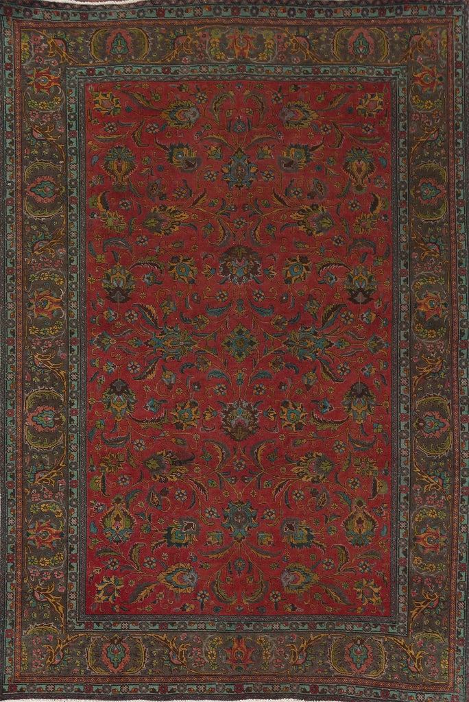 Hand-knotted Tabriz Persian Area Rug 7x9