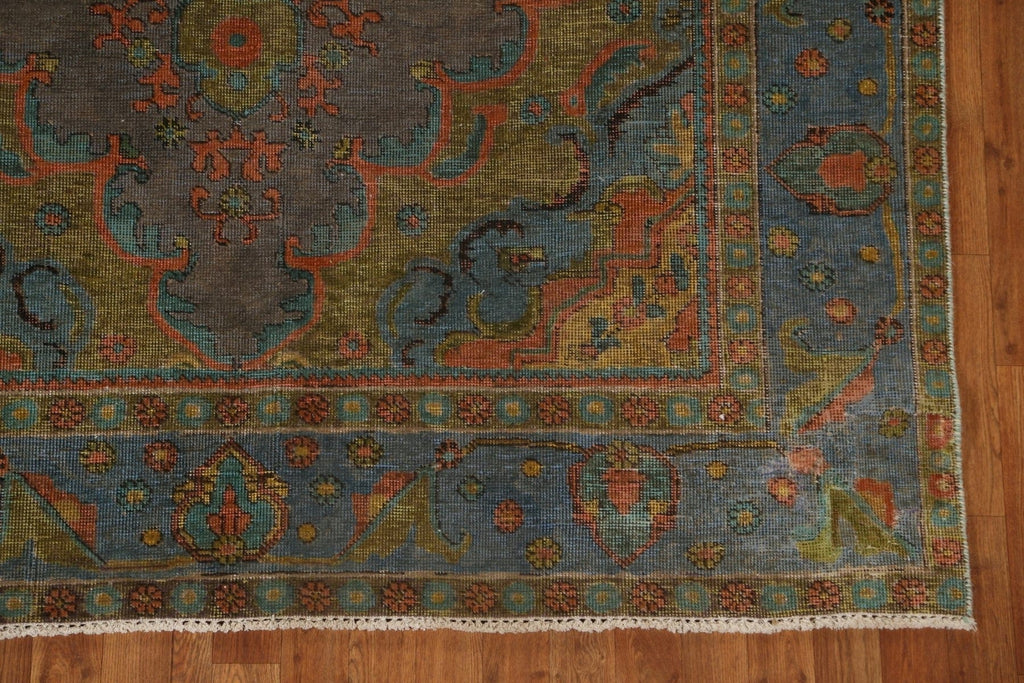 Geometric Over-Dyed Tabriz Persian Area Rug 6x10