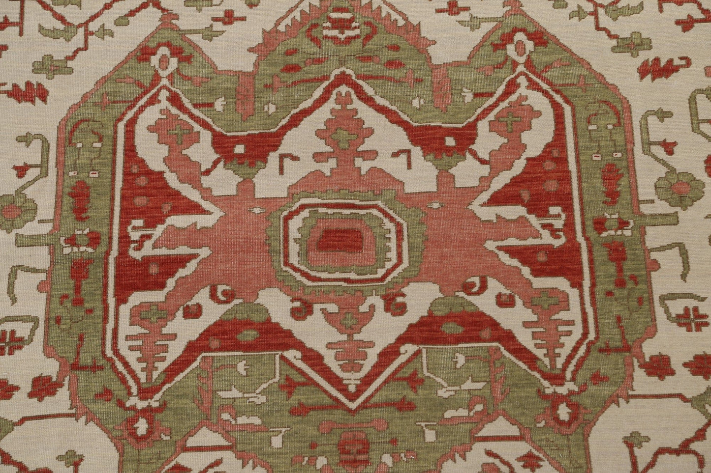 Geometric Heriz Serapi Wool Turkish Rug 8x10