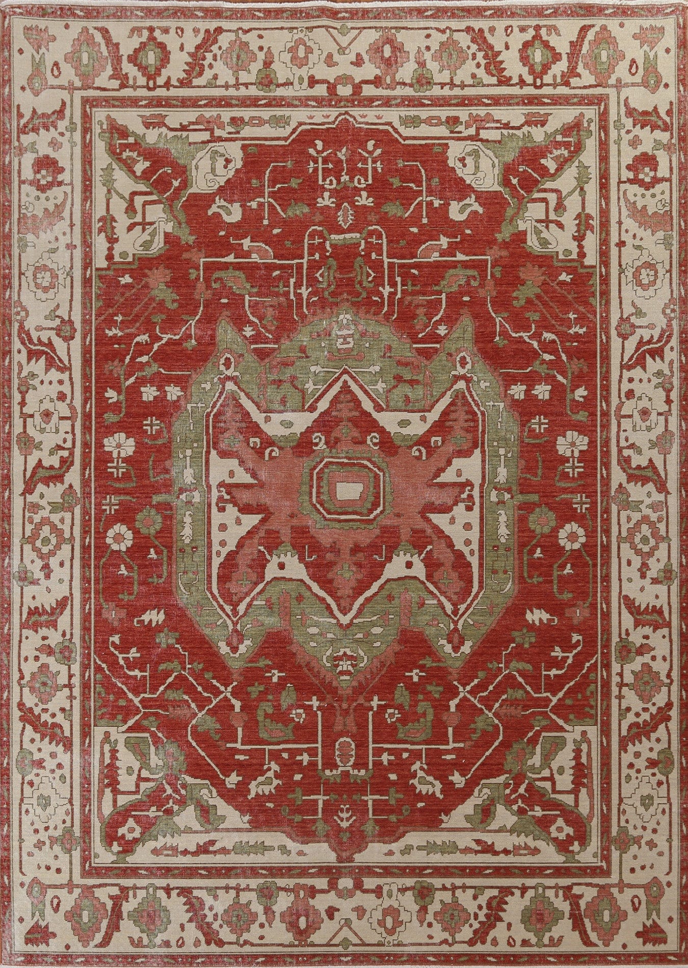 Geometric Heriz Serapi Oriental Area Rug 8x10