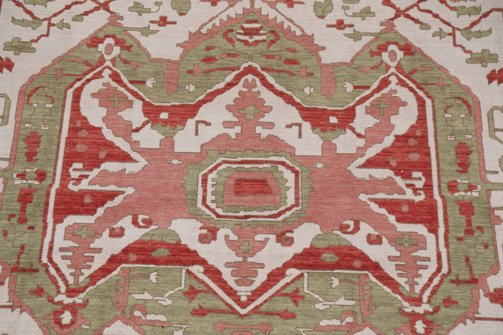 Geometric Heriz Serapi Oriental Wool Rug 8x10