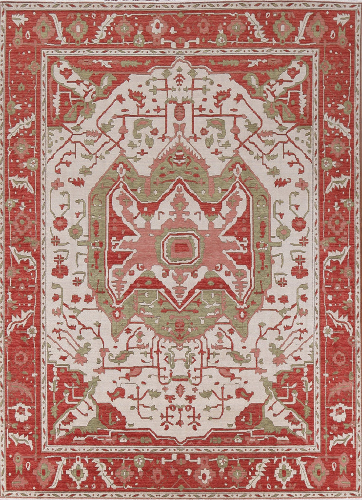 Geometric Heriz Serapi Oriental Wool Rug 8x10