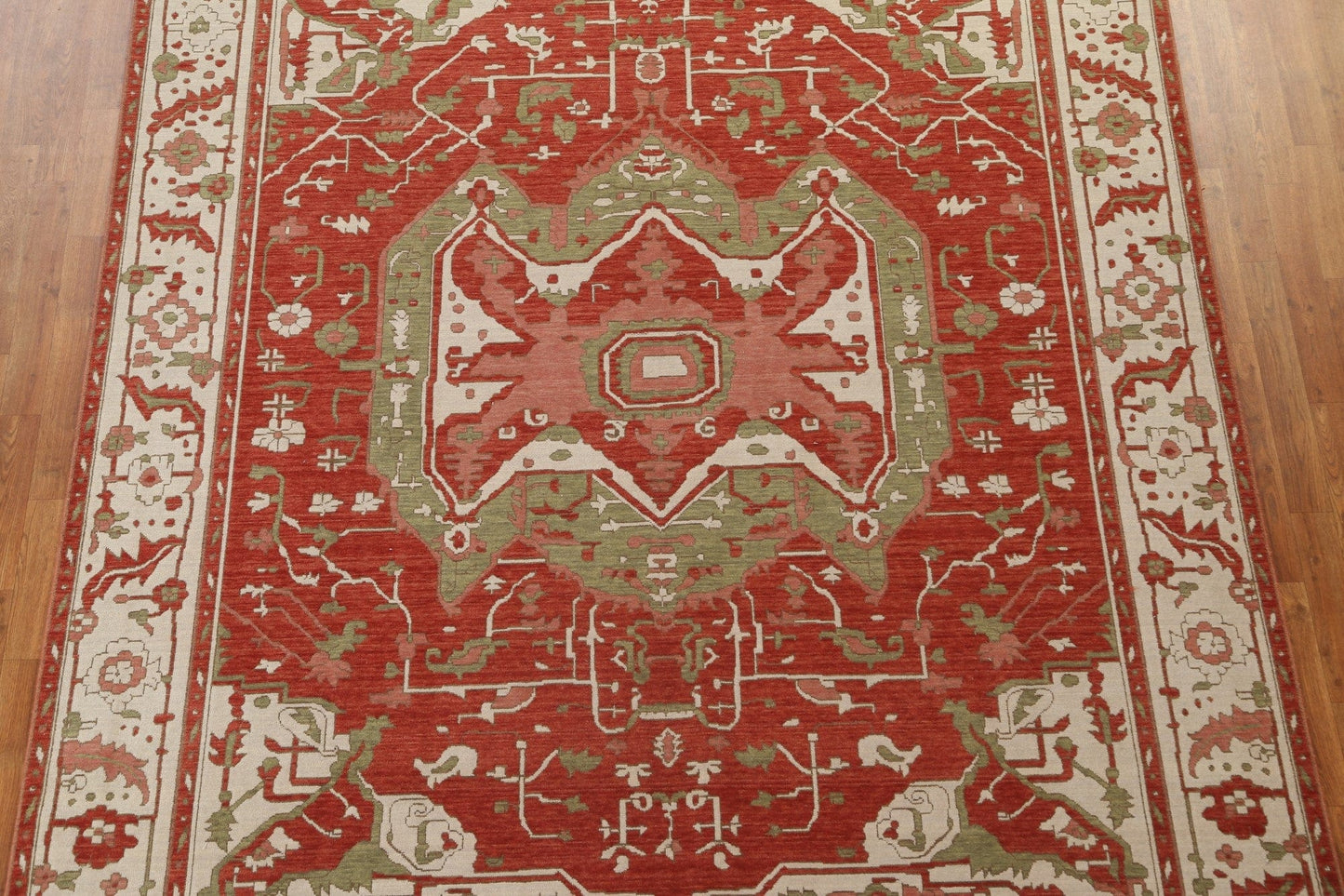 Geometric Heriz Serapi Turkish Area Rug 8x10