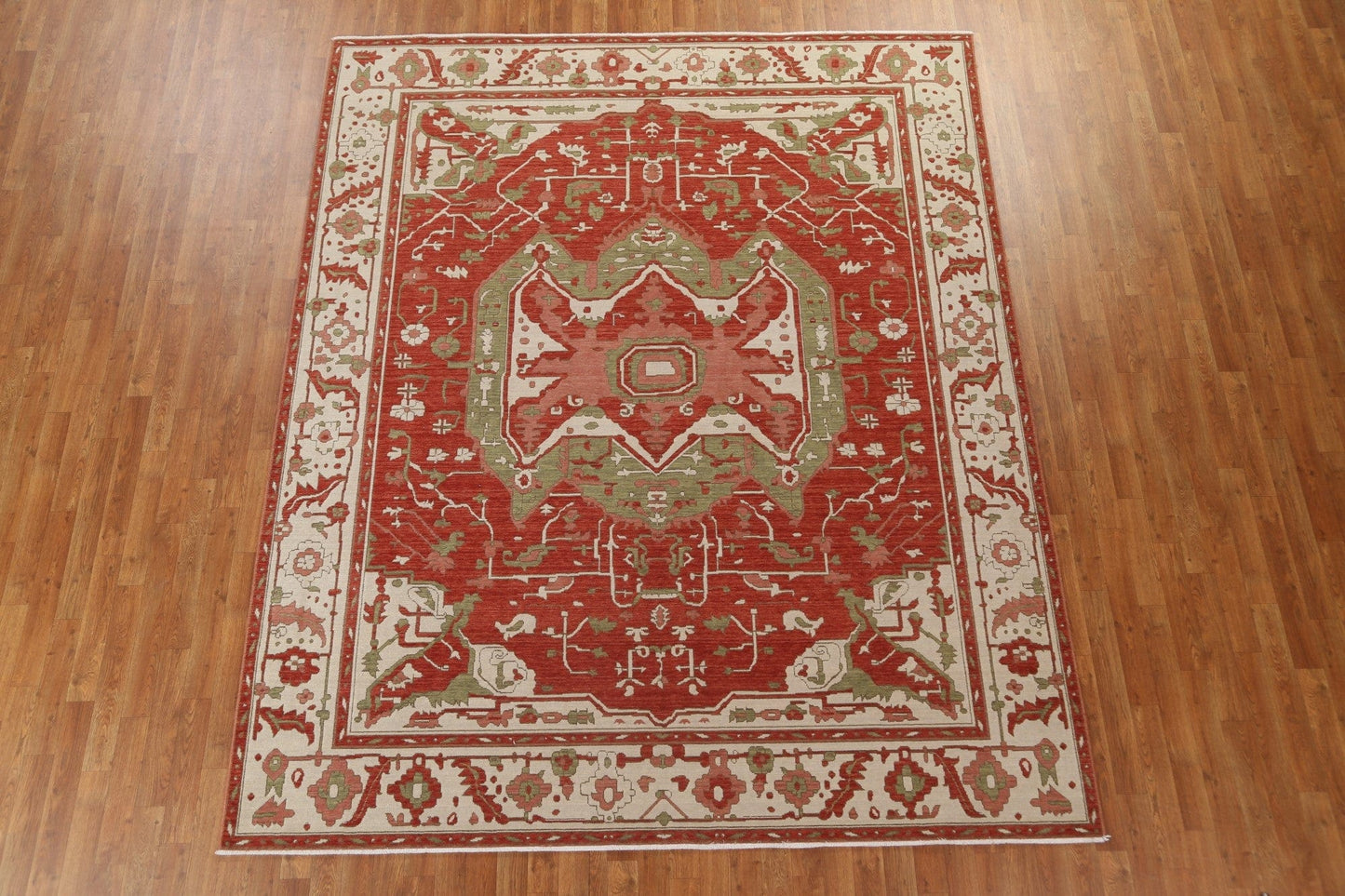 Geometric Heriz Serapi Turkish Area Rug 8x10