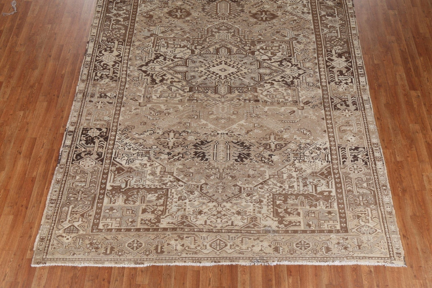 Geometric Wool Heriz Persian Area Rug 8x11