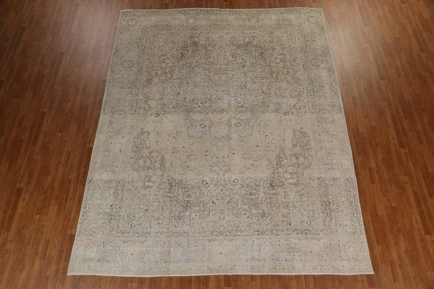 Vintage Wool Tabriz Persian Area Rug 9x12