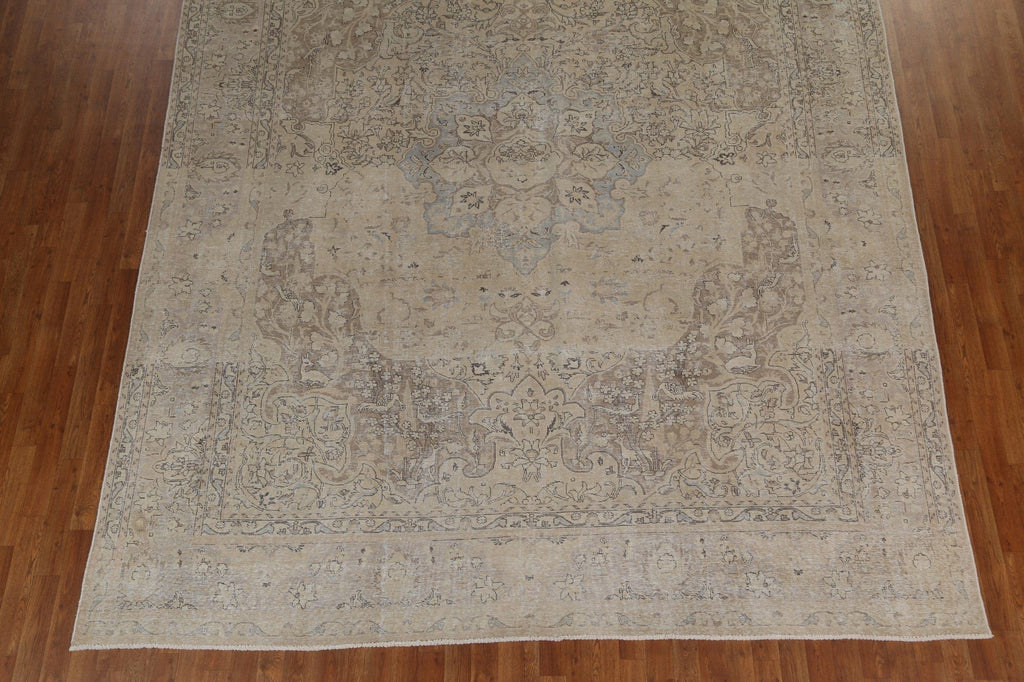 Vintage Wool Tabriz Persian Area Rug 9x12