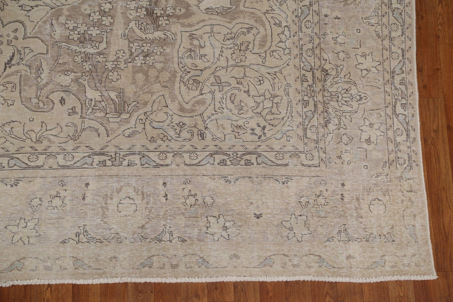 Vintage Wool Tabriz Persian Area Rug 9x12